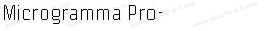 Microgramma Pro字体转换